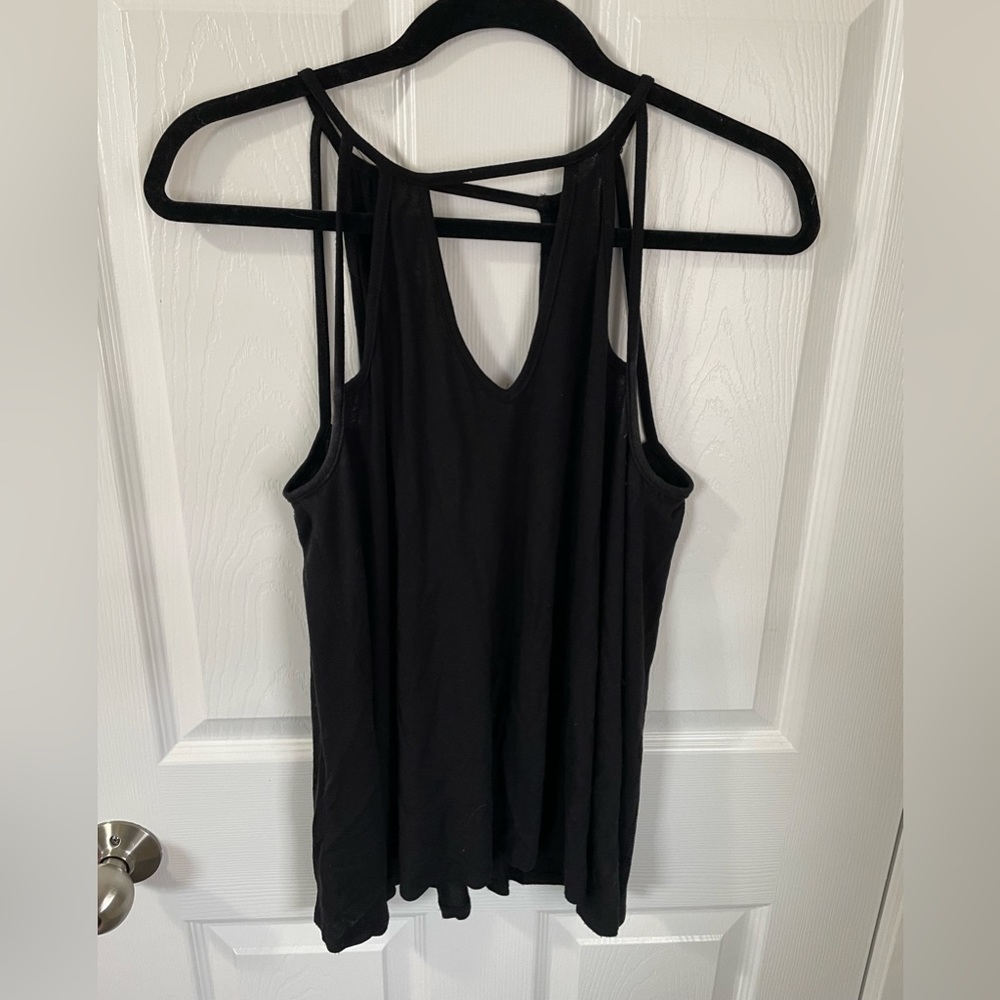 Black Cut-Out Tank